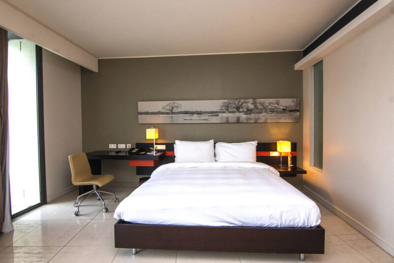 chambre supérieure vue jardin du Noom Hotel Dakar