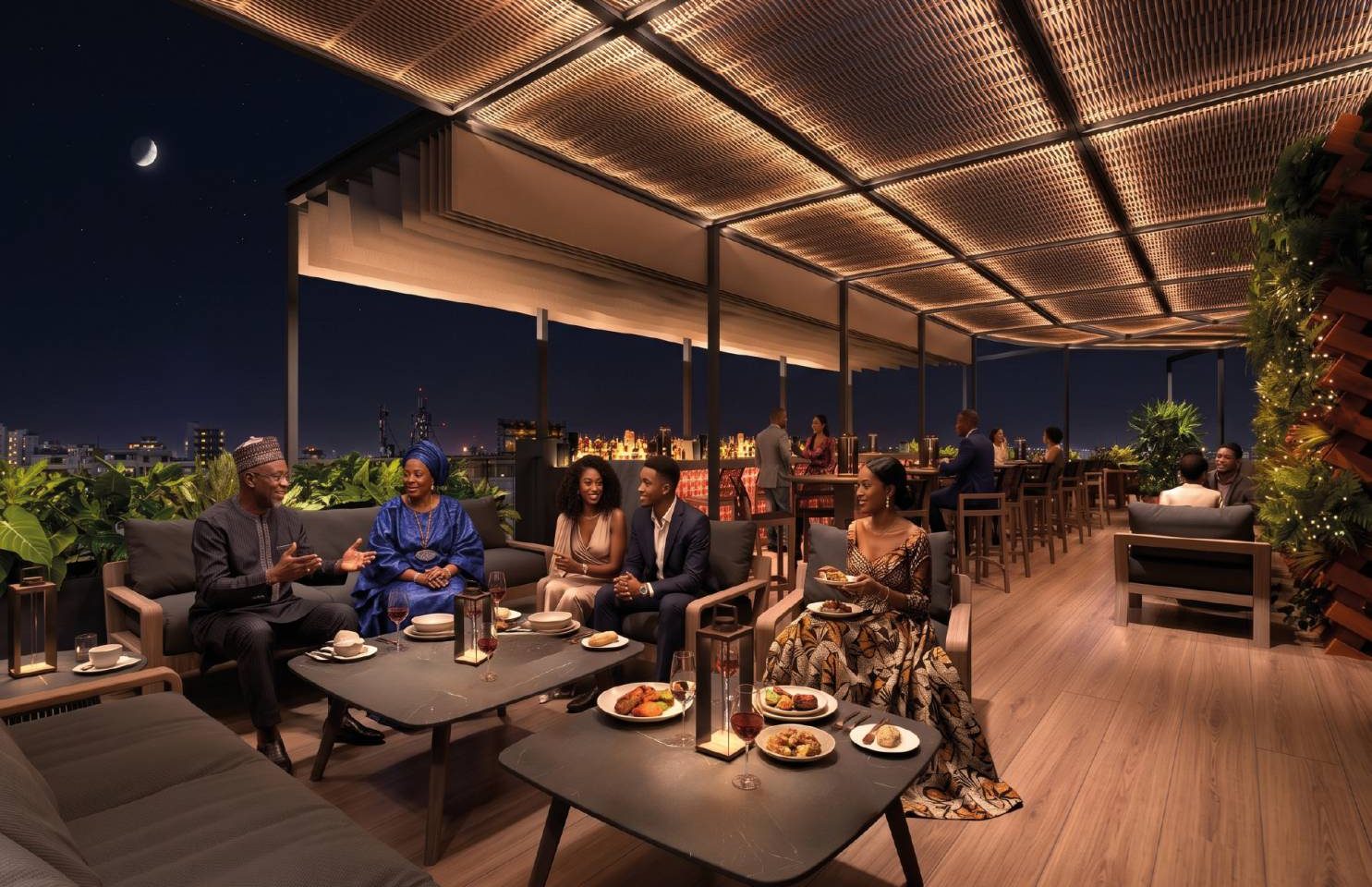 Rooftop bar du Yaas Dakar Republique