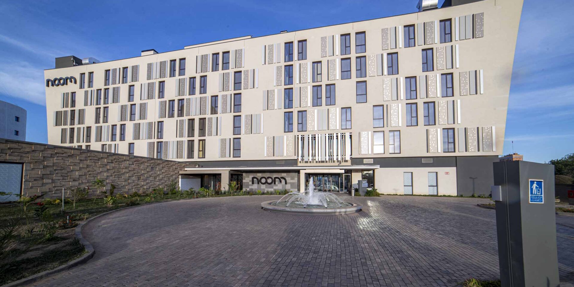 a large building with the word